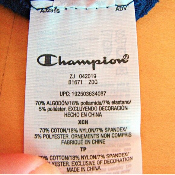 Champion Sweatshirt Chevron Racerback Sports Bra - Picture 6 of 12